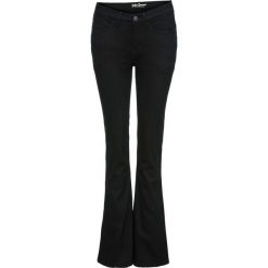 Dżinsy ocieplane superstretch BOOTCUT bonprix czarny. Czarne jeansy damskie bonprix, z jeansu. Za 89,99 zł.