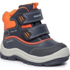 Śniegowce GEOX - B Flanfil B.B Abx B B943VB 0BU50 C0820 D Navy/Orange. Niebieskie śniegowce chłopięce Geox, bez zapięcia. W wyprzedaży za 229,00 zł.