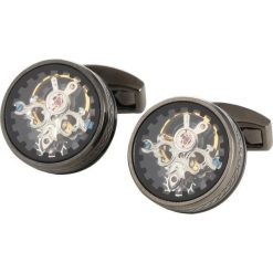Tateossian TOURBILLON GEAR Spinka do mankietów gunmetal/black. Szare spinki do mankietów męskie marki Tateossian, metalowe. Za 1049,00 zł.