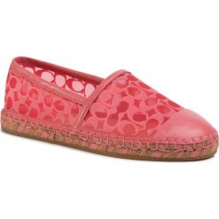 Espadryle COACH - Cleo Esp Sig C Mesh G4819 11002151 Orchid. Różowe espadryle damskie Coach, bez wzorów, ze skóry, bez obcasa, na płaskiej podeszwie. W wyprzedaży za 429,00 zł.