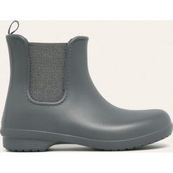 Crocs - Kalosze. Szare kalosze damskie Crocs, bez wzorów, z materiału. W wyprzedaży za 199,90 zł.