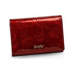 Portfel damski skórzany RFID czerwony w kwiaty Rovicky - Czerwony. Czerwone portfele damskie ROVICKY, w kwiaty. Za 74,99 zł.