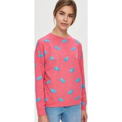 Bluza z nadrukiem - Różowy. Różowe bluzy damskie Sinsay, s, z nadrukiem, bez rękawów, bez kaptura. W wyprzedaży za 19,99 zł.