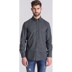 Czarna koszula męska Pixel Print. Czarne koszule męskie Trussardi Jeans, m, bez wzorów, bez kołnierzyka, bez rękawów. Za 195,60 zł.