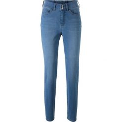 Dżinsy ze stretchem "push up" SLIM bonprix niebieski "stone”. Niebieskie jeansy damskie slim marki bonprix. Za 89,99 zł.