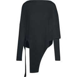 Bluzy damskie: Urban Classics Ladies Asymetric Sweater Bluza damska czarny