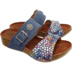 Dr. BRINKMANN 701281-5 blau, klapki profilaktyczne damskie. Klapki damskie Dr. Brinkmann, bez wzorów, bez obcasa. Za 239,90 zł.