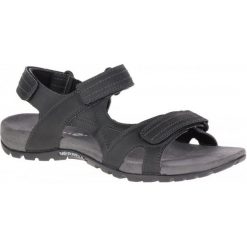 Merrell Sandały Męskie Sandspur Rift Strap Black 13 (47). Czarne sandały męskie Merrell, bez zapięcia. W wyprzedaży za 235,00 zł.