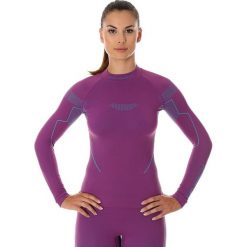 Bluzki sportowe damskie: Brubeck Koszulka damska z długim rękawem Thermo fioletowa r. L (LS13100)