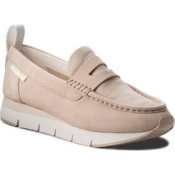 Półbuty CALVIN KLEIN JEANS - Sonora RE9737 Sesamo. Brązowe creepersy damskie Calvin Klein Jeans, z jeansu, na płaskiej podeszwie. W wyprzedaży za 299,00 zł.