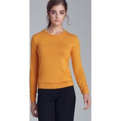 Żółta bluzka dzianinowa. Żółte bluzki sportowe damskie NIFE, xl, z wiskozy. Za 149,00 zł.