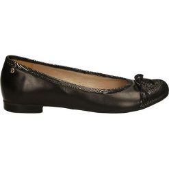 Baleriny - 972 NERO-ARGE. Żółte baleriny damskie zamszowe Venezia. Za 159,00 zł.
