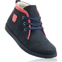 Kozaki sznurowane bonprix ciemnoniebieski. Niebieskie kozaki dziewczęce marki bonprix. Za 34,99 zł.
