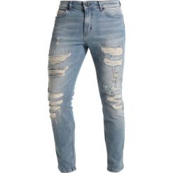 YOURTURN Jeansy Slim Fit destroyed denim. Szare rurki męskie marki YOURTURN. W wyprzedaży za 135,20 zł.