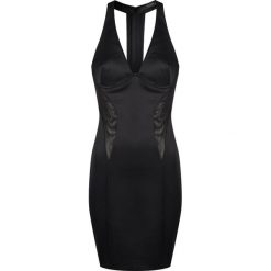 Guess Sukienka. Sukienki damskie Guess, z aplikacjami, z tkaniny, bez kołnierzyka, bez rękawów, dopasowane. Za 249,00 zł.