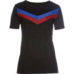 T-shirt z brokatowym nadrukiem bonprix czarny. Czarne t-shirty damskie bonprix, z nadrukiem. Za 79,99 zł.