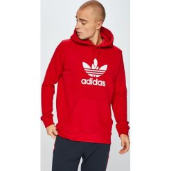 Adidas Originals - Bluza. Czerwone bluzy męskie adidas Originals, xl, z nadrukiem, z elastanu, z kapturem, bez rękawów, z kapturem. W wyprzedaży za 249,90 zł.