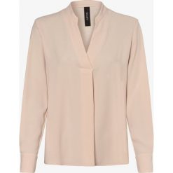 Marc Cain Collections - Bluzka damska, beżowy. Brązowe bluzki damskie Marc Cain Collections, bez wzorów, eleganckie, bez kołnierzyka, bez rękawów. Za 849,95 zł.