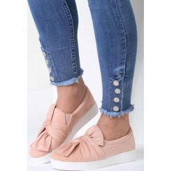 Trampki damskie slip on: Różowe Slip On Acacia