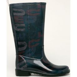Desigual - Kalosze. Czarne kalosze damskie Desigual, bez wzorów, z materiału. Za 329,90 zł.