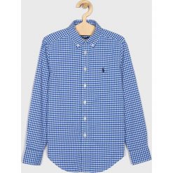 Polo Ralph Lauren - Koszula dziecięca 134-176 cm. Niebieskie koszule chłopięce z poliesteru, klasyczne, polo, długie. W wyprzedaży za 239,90 zł.
