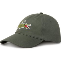 Czapka z daszkiem LACOSTE - RK4711 Vert Kaki XZD. Zielone czapki męskie Lacoste, bez wzorów, z bawełny. Za 229,00 zł.