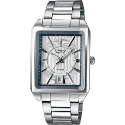 Zegarek Casio Męski BEM-120D-7AVEF Beside srebrny. Szare zegarki męskie marki CASIO, srebrne. Za 238,31 zł.