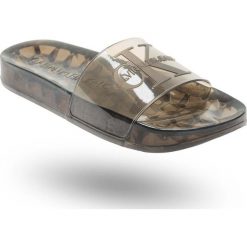 KLAPKI CALVIN KLEIN JEANS. Czarne klapki damskie Calvin Klein Jeans, bez wzorów, z jeansu, bez obcasa. Za 319,00 zł.