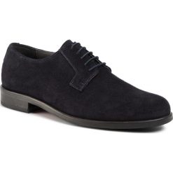 Półbuty POLLINI - PB10073M08UD0750 Velour Blu. Niebieskie półbuty męskie Pollini, ze skóry, klasyczne. W wyprzedaży za 549,00 zł.