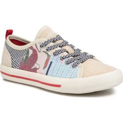 Tenisówki DESIGUAL - Alpha Patch 20SSKA13 1011. Brązowe półbuty damskie Desigual, bez wzorów, ze skóry, bez zapięcia. Za 349,00 zł.