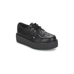 Derby TUK LOW CREEPER. Czarne półbuty damskie TUK, bez wzorów, bez zapięcia. Za 370,30 zł.