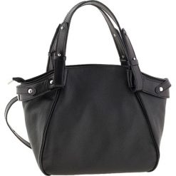 Torebki klasyczne damskie: Skórzana torebka w kolorze czarnym – 36 x 27 x 11 cm