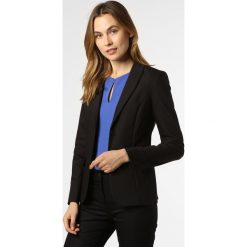 Marie Lund - Blezer damski, czarny. Czarne bolerka i narzutki damskie Marie Lund, bez wzorów, z bawełny, bez rękawów. Za 399,95 zł.