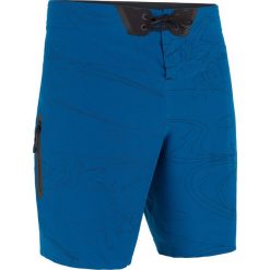 Spodenki surfing standardowe BS 900S EMBOSSED. Niebieskie koszulki męskie OLAIAN, s, bez wzorów, z elastanu, klasyczne, na fitness i siłownię. Za 99,99 zł.