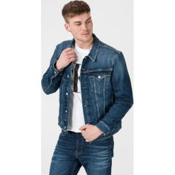 Calvin Klein Kurtka Niebieski. Niebieskie płaszcze męskie Calvin Klein, l, bez wzorów, z elastanu. Za 480,95 zł.