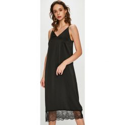 Vero Moda - Sukienka. Czarne sukienki damskie koronkowe marki Vero Moda, na co dzień, s, casualowe, na ramiączkach, midi, proste. W wyprzedaży za 139,90 zł.