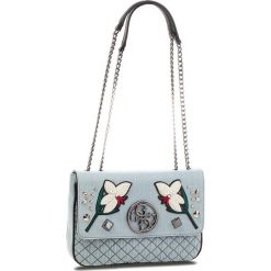 Torebka GUESS - HWDF69 99200 BDM. Niebieskie torebki klasyczne damskie Guess, z aplikacjami, z materiału. Za 589,00 zł.