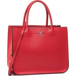 Torebka CALVIN KLEIN JEANS - Ckj Mono Hardaware Satchel K60K606570 XA9. Czerwone torebki klasyczne damskie Calvin Klein Jeans, bez wzorów, z jeansu, klasyczne, bez dodatków. W wyprzedaży za 419,00 zł.
