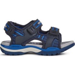 Geox - Sandały. Niebieskie sandały chłopięce Geox, z gumy, bez zapięcia. Za 279,90 zł.
