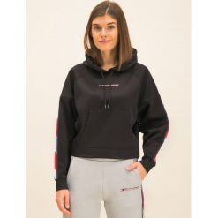 Bluza Tommy Sport Crooped With Tape S10S100389. Czarne bluzy sportowe damskie Tommy Sport, s, bez wzorów, z poliesteru, bez rękawów, bez kaptura. W wyprzedaży za 299,00 zł.