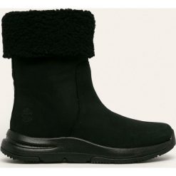Timberland - Śniegowce skórzane Mabel Town. Czarne śniegowce damskie Timberland, ze skóry, bez zapięcia. Za 829,90 zł.
