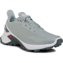 Buty SALOMON - Alphacross Blast W 411040 21 W0 Aqua Gray/White/Balsam Green. Zielone buty sportowe damskie Salomon, bez wzorów, z tworzywa sztucznego, sportowe, do biegania. Za 399,00 zł.