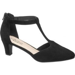 Czółenka damskie 5th Avenue czarne. Czarne buty ślubne damskie marki 5th Avenue, ze skóry, na obcasie. Za 159,90 zł.