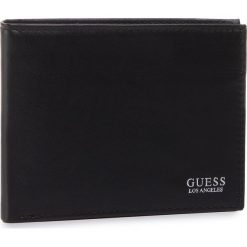 Duży Portfel Męski GUESS - Gerard Slg SM2676 LEA20 BLA. Czarne portfele męskie Guess, z aplikacjami, ze skóry. Za 289,00 zł.