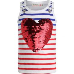Desigual REGINA Top white. Różowe bluzki dziewczęce marki Desigual. Za 149,00 zł.
