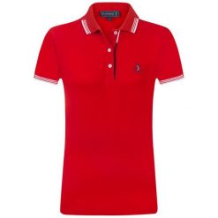 Sir Raymond Tailor Koszuka Polo Damska Banana L Czerwony. Czerwone koszulki damskie Sir Raymond Tailor, l, bez wzorów, polo, z krótkim rękawem. Za 76,00 zł.