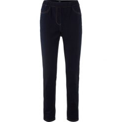 Legginsy: Wygodne legginsy ze stretchem z wysoką talią bonprix ciemny denim