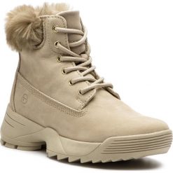 Trapery TAMARIS - 1-25711-31 Beige 400. Brązowe trapery damskie Tamaris, ze skóry, bez obcasa, bez zapięcia. W wyprzedaży za 239,00 zł.
