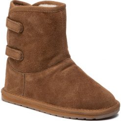 Buty EMU AUSTRALIA - Ryde K12134 Chestnut. Pomarańczowe śniegowce dziewczęce EMU Australia, bez zapięcia. W wyprzedaży za 259,00 zł.