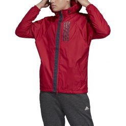 Adidas W.N.D. Jacket EK4625 kurtka męskie czerwone L. Czerwone kurtki sportowe męskie Adidas, m, bez wzorów, z poliesteru, bez kaptura. W wyprzedaży za 249,99 zł.